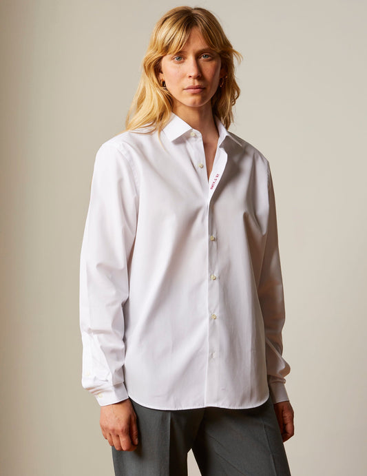 00fchjetaimeco0026 Je Taime Poplin Blanc-Rouge