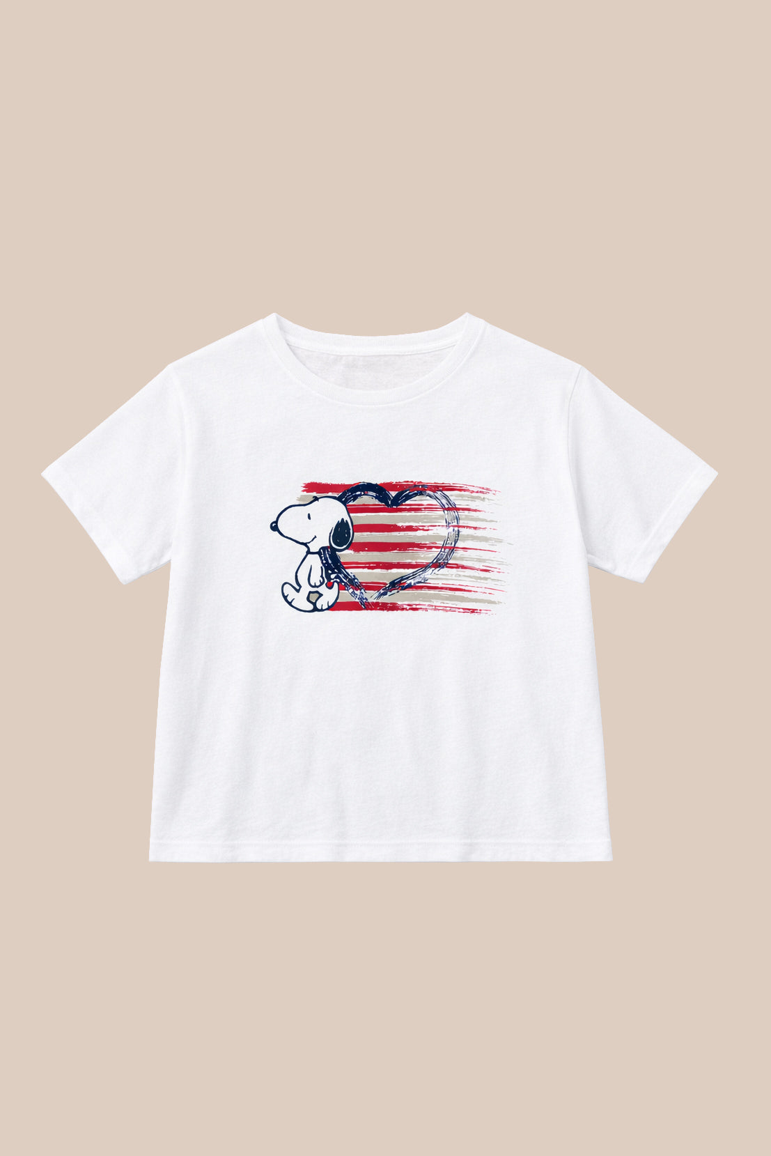 FIVE | Straight White Cotton Tee - Short Sleeve
