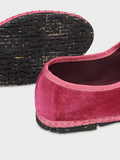 Flabelus | Ballerina Frances - Velvet Mary Jane Pink
