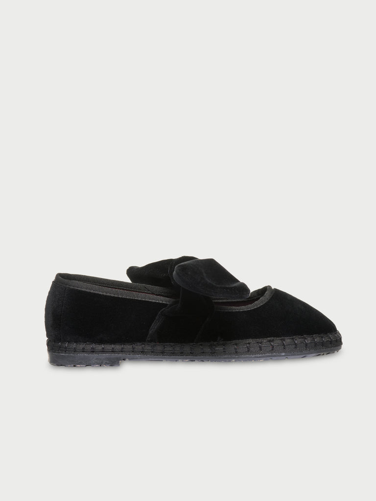 FLABELUS | Ballerina Lyra Black Velvet Slipper