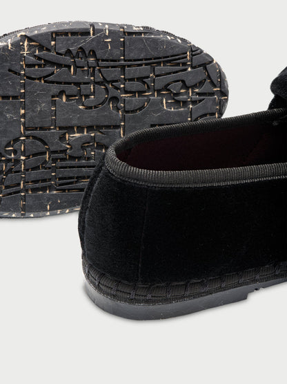 FLABELUS | Ballerina Lyra Black Velvet Slipper