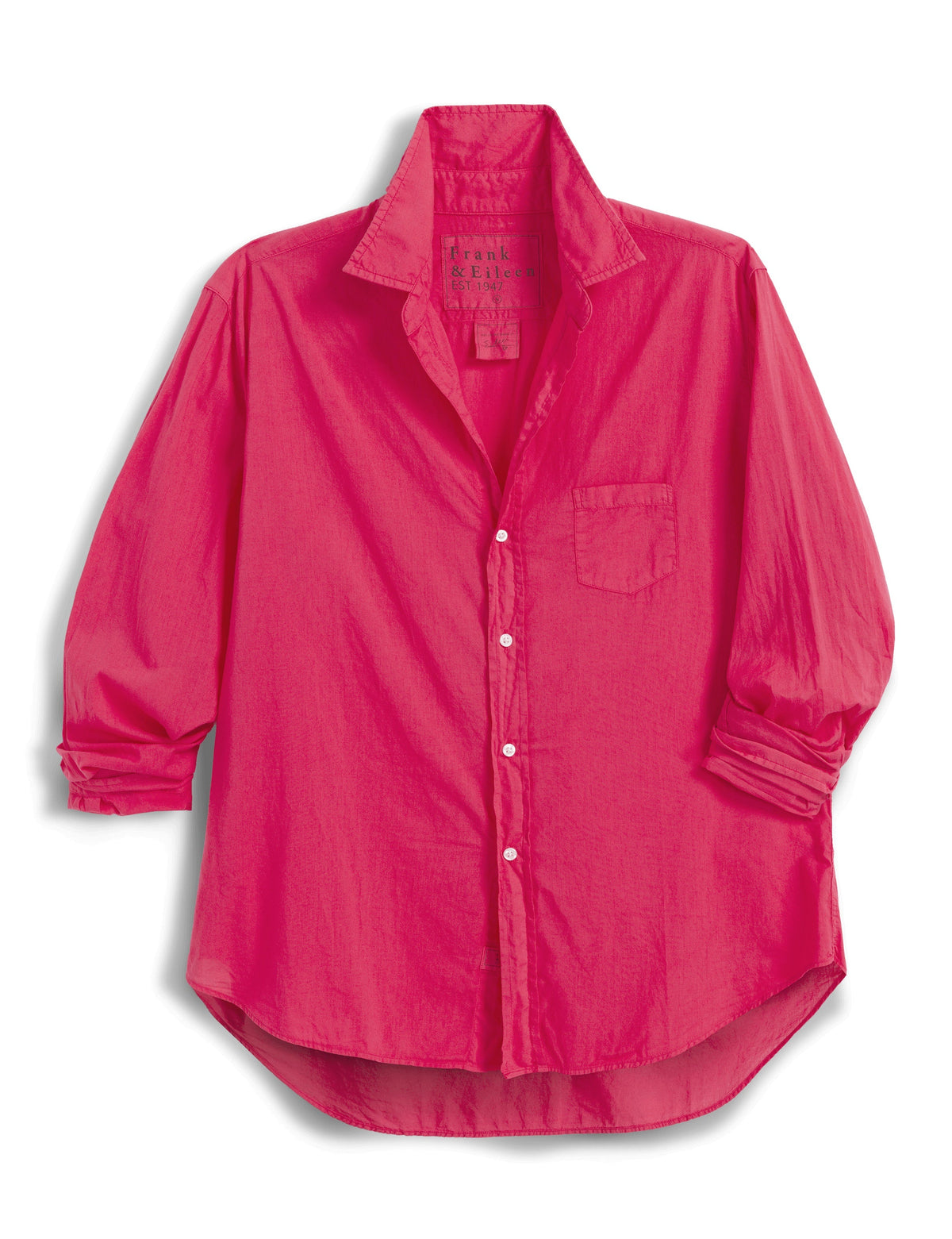 Frank and Eileen | Eileen Washed Linen Shirt - Li Raspberry