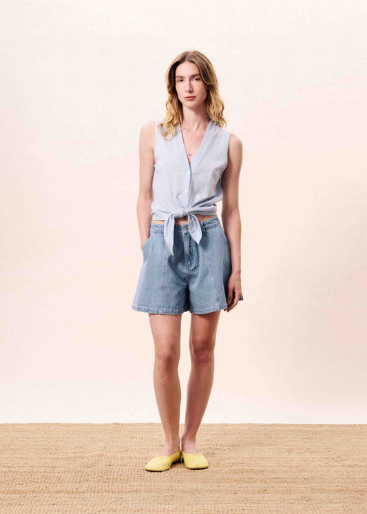 Blouse Aquilo Bleu-Clair