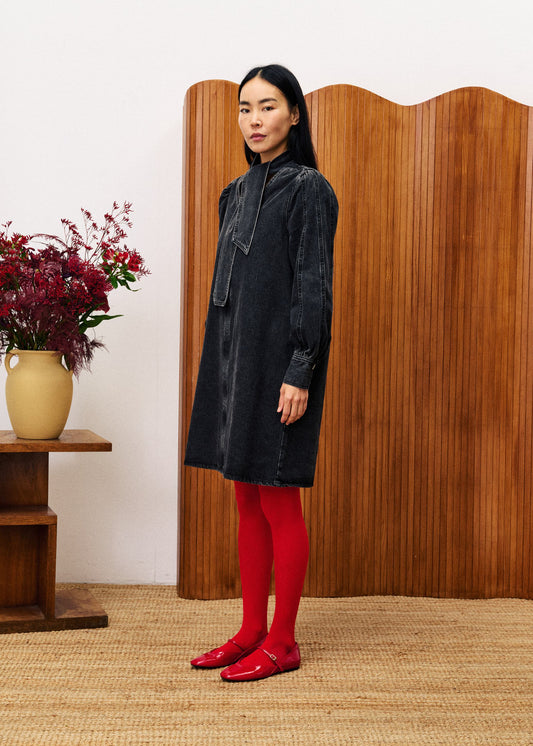 Denim Dress Chc25738 Aubepine Noir