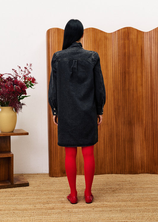 Denim Dress Chc25738 Aubepine Noir