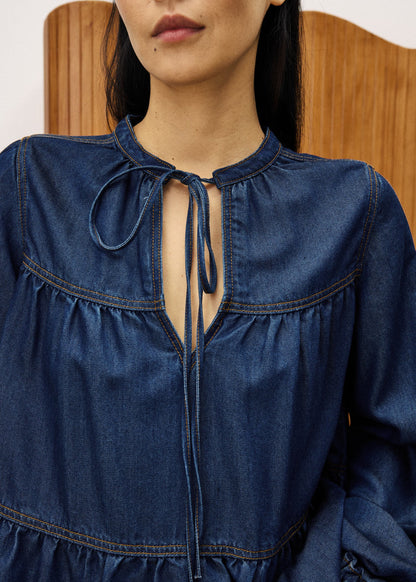 Denim Blouse Chc25683 Cixous Bleu-Jean