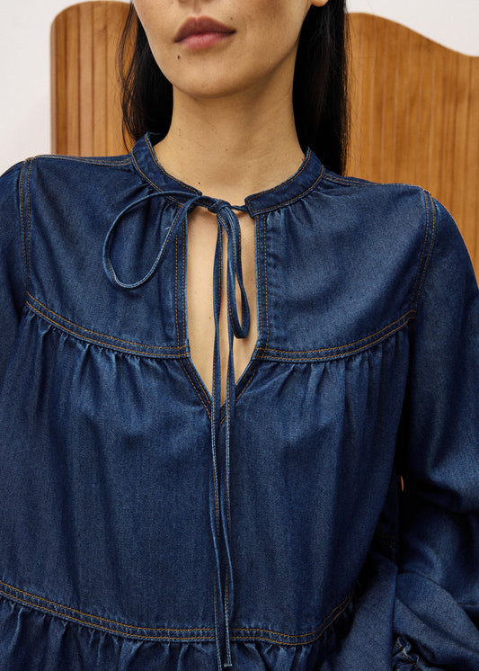 Denim Blouse Chc25683 Cixous Bleu-Jean