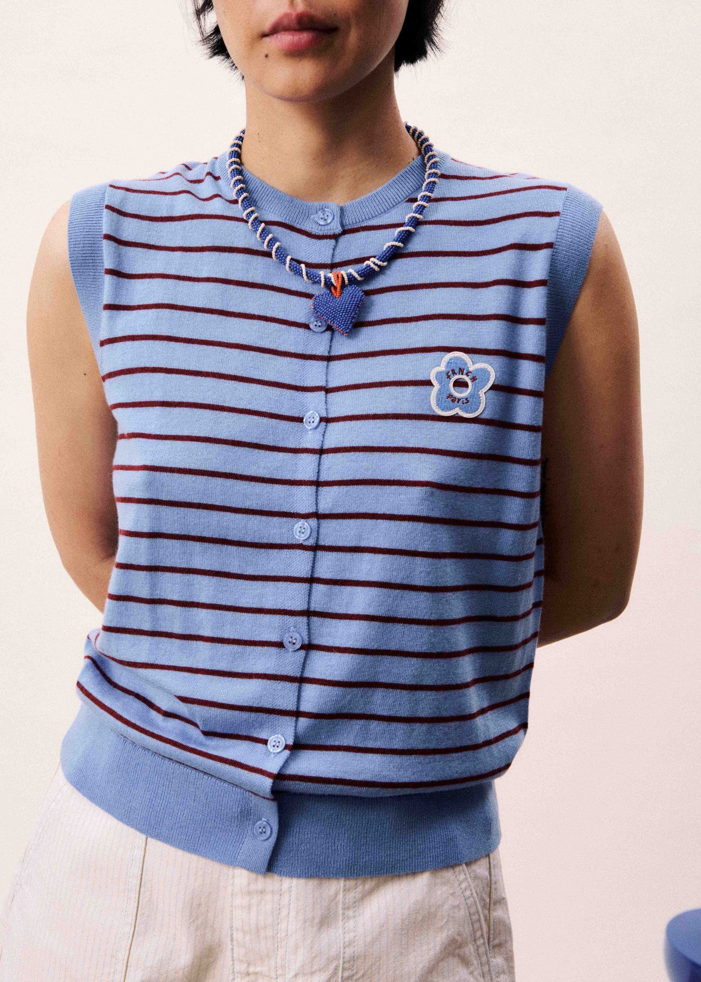 Vest Glacier Bleu-Lavande