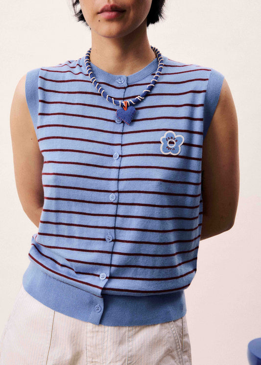 Vest Glacier Bleu-Lavande