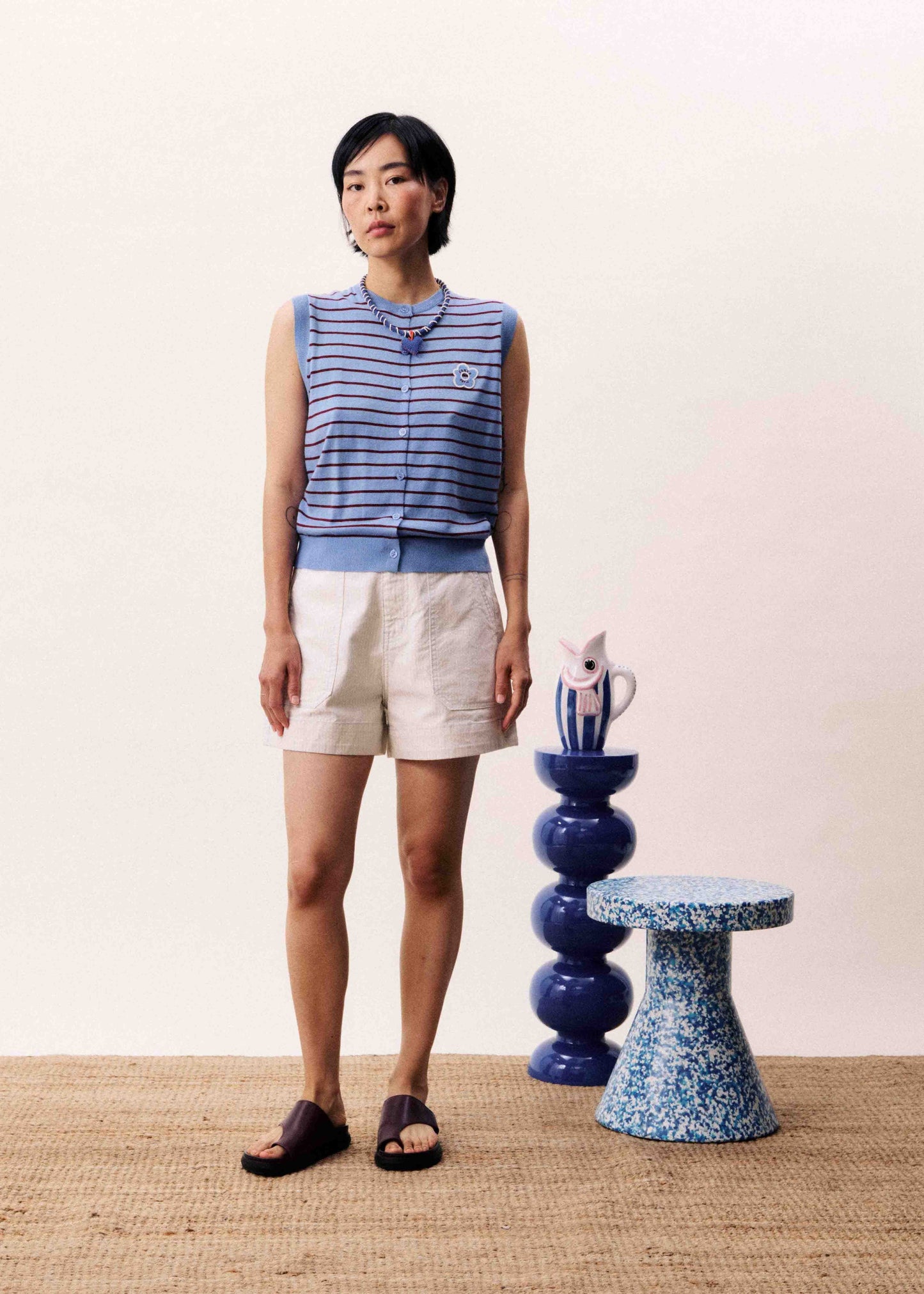 Vest Glacier Bleu-Lavande