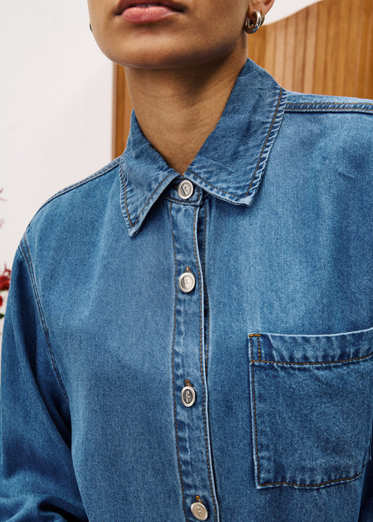 Denim Shirt Chc25685 Melisse Bleu-Jean