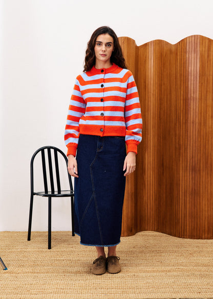 Cardigan Morand Rouge