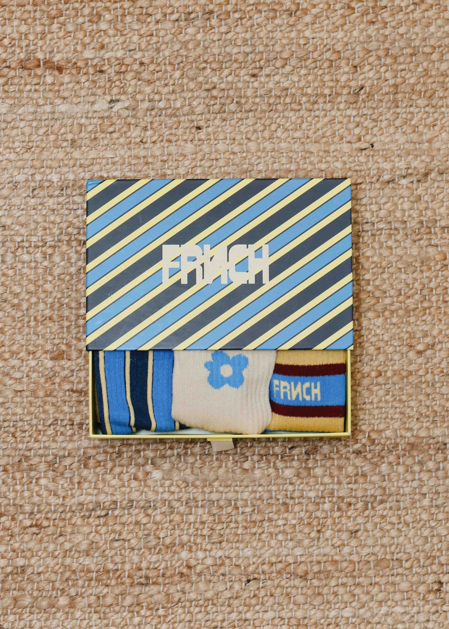 Socks Mura Bleu-Lavande