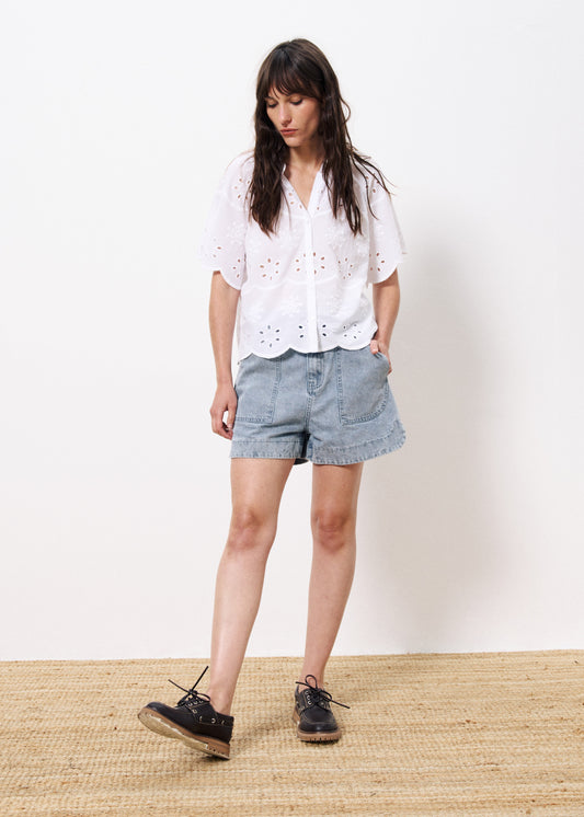 Blouse Inc-25040 Neda Blanc