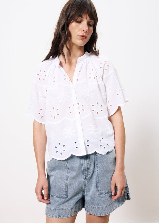 Blouse Inc-25040 Neda Blanc