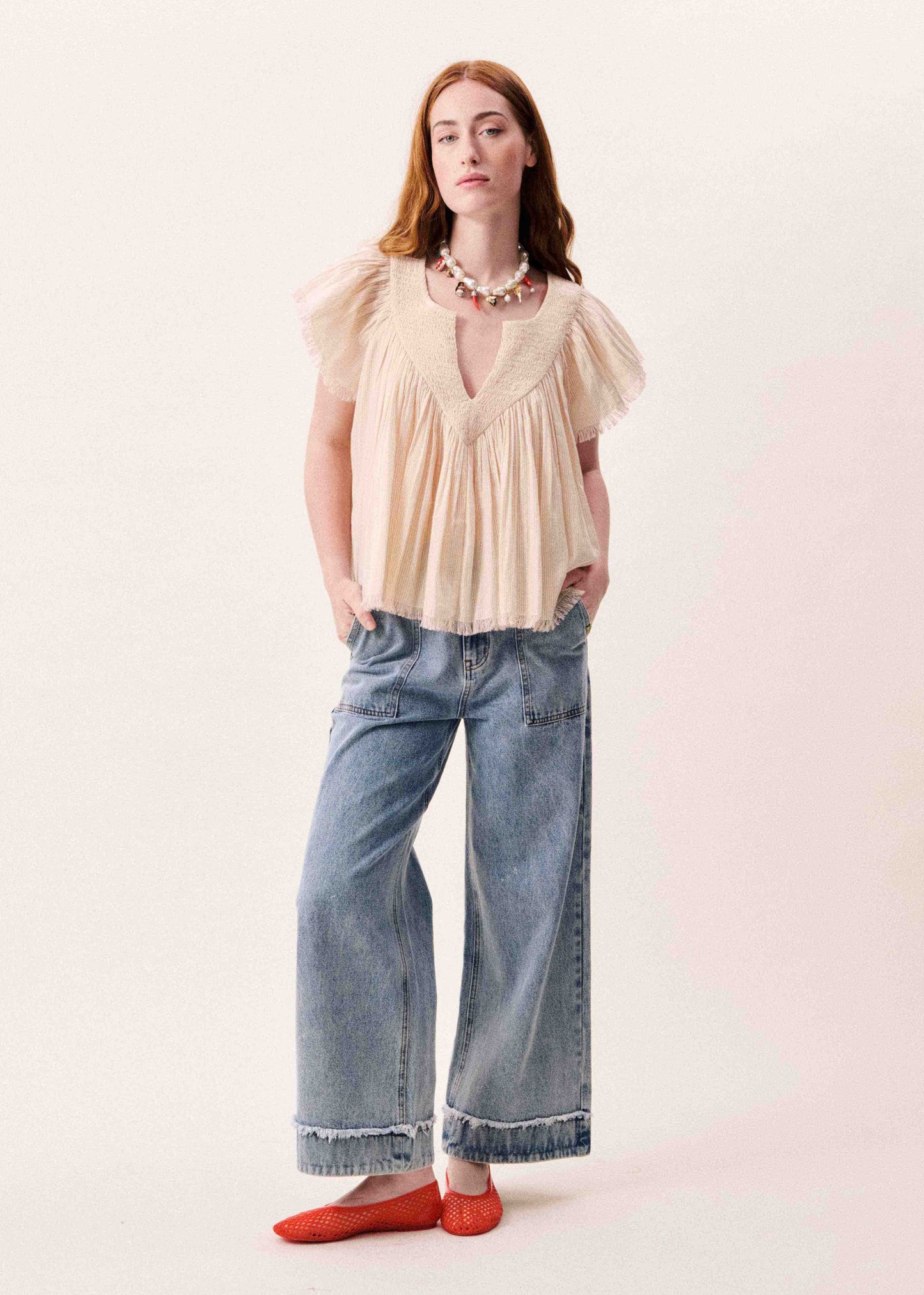 Blouse Novaelle Rouge