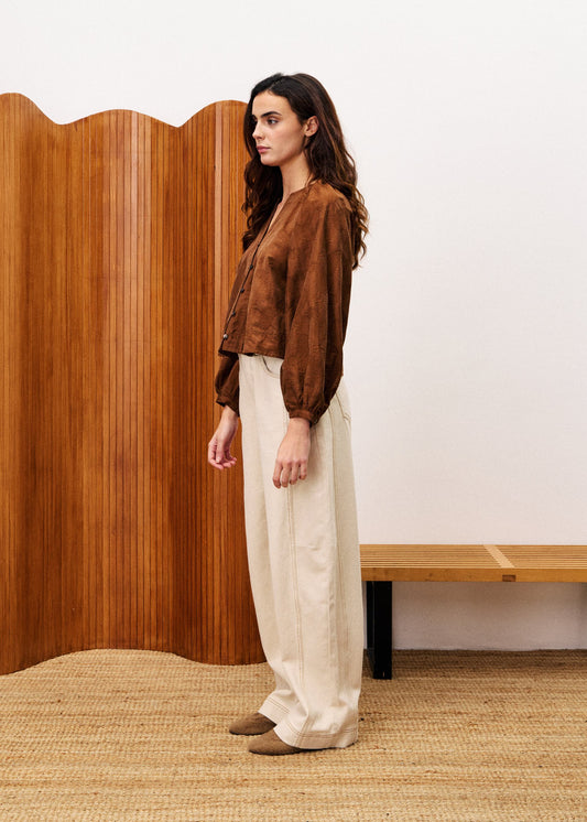 Blouse Chc25694 Pensee Marron-Glace