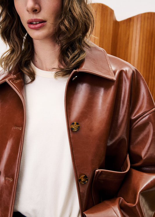 Jacket Prevert Marron-Glace