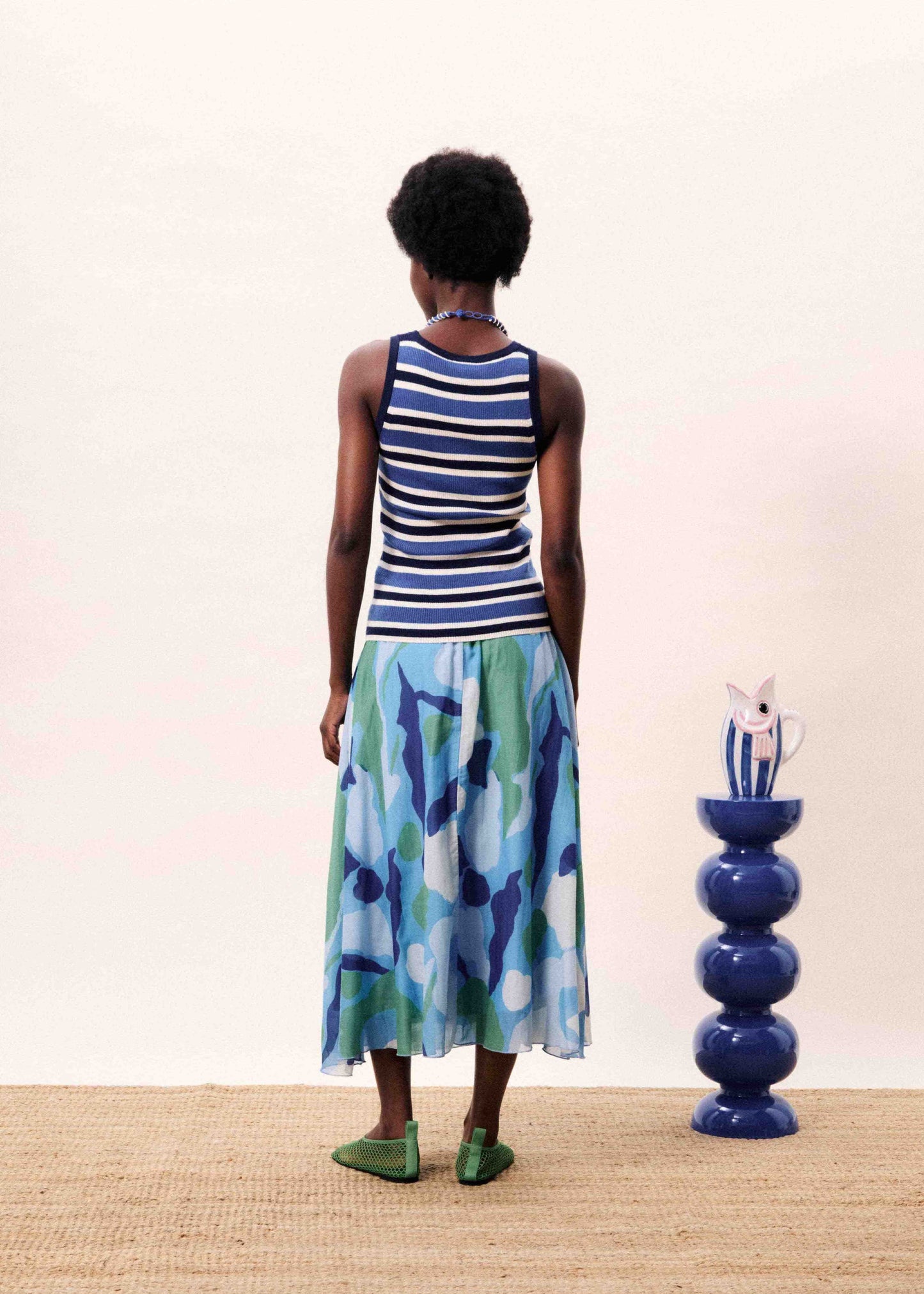 Skirt Sargasso Nenufar-Bleu