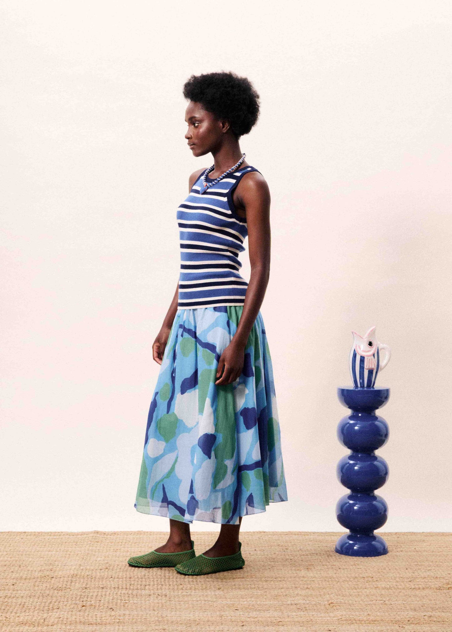 Skirt Sargasso Nenufar-Bleu