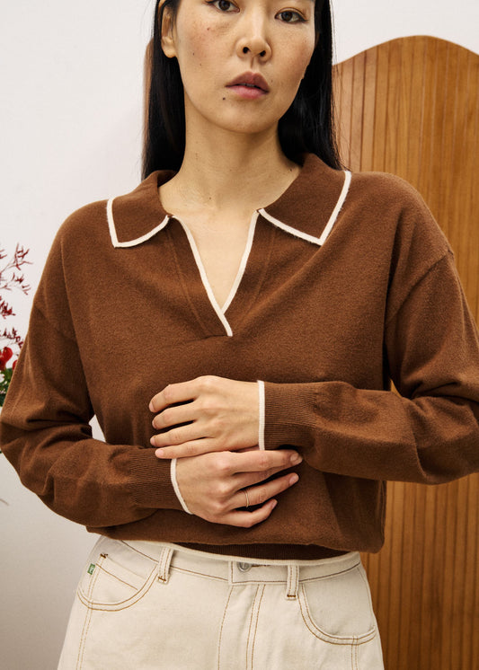 Sweatshirt Chm25803 Triolet Marron-Glace