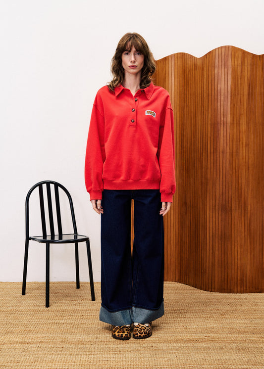 Sweatshirt Tulipe Rouge