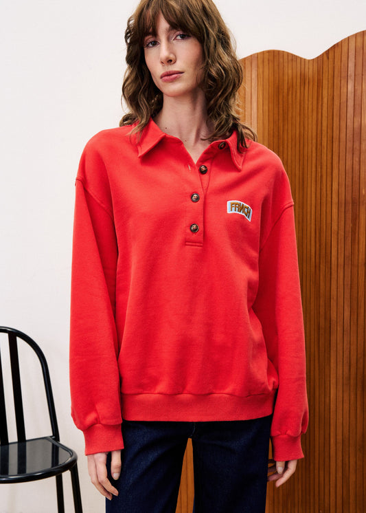 Sweatshirt Tulipe Rouge