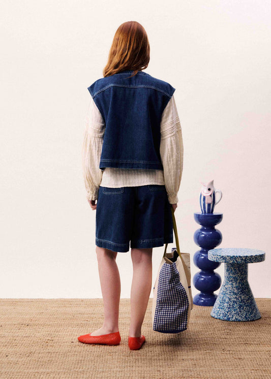 Denim Gilet Victory Bleu-Jean
