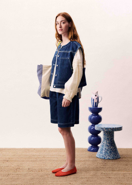 Denim Gilet Victory Bleu-Jean