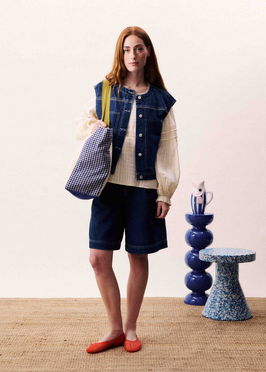 Denim Gilet Victory Bleu-Jean