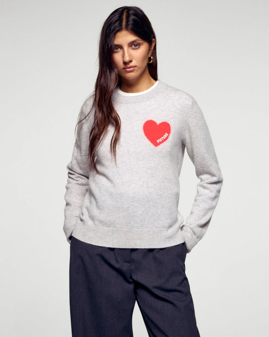 Pullover 2301wpr01195 Gris-Chine-Clair