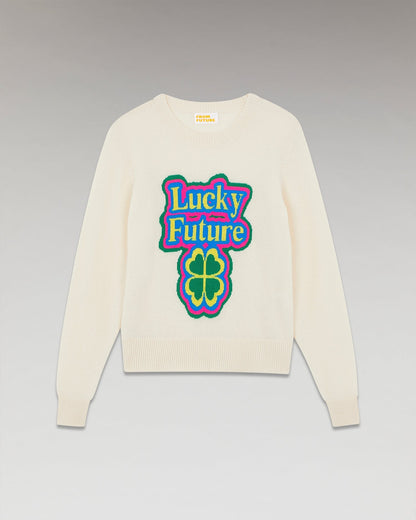 From Future | Lucky Future Short Cashmere Sweater - Grey Chine Gris-Chine