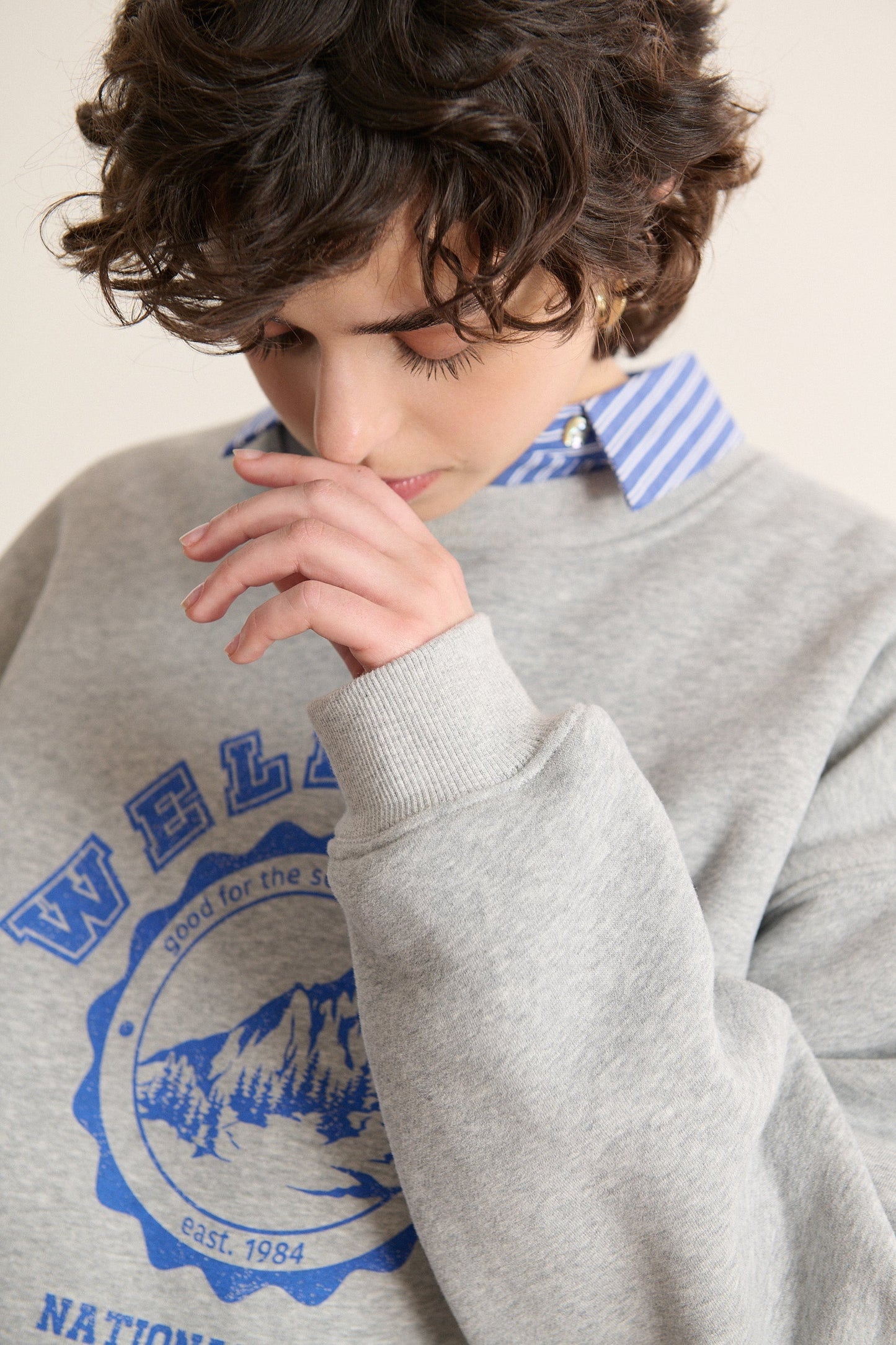 Sweatshirt Berlin 2090 Gris