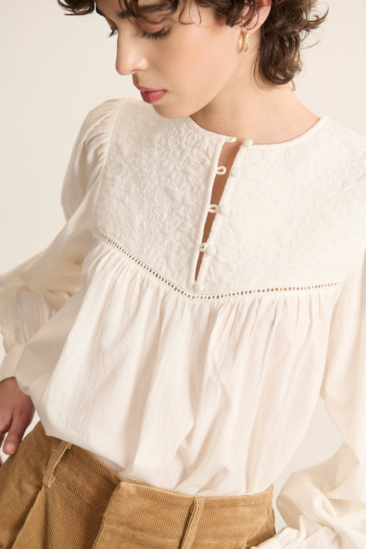 Blouse Berry 2055 Blanc