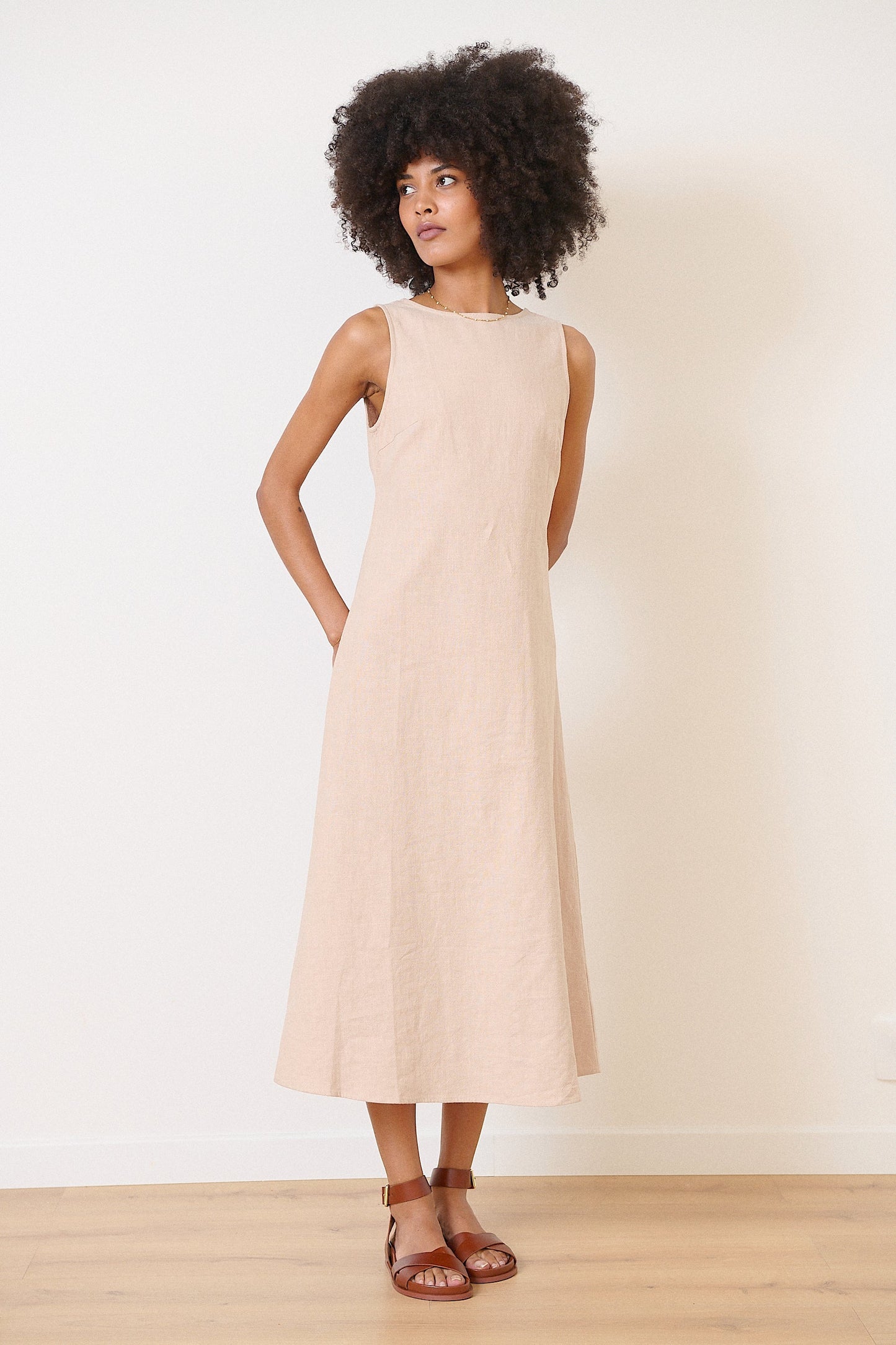 Dress Vaiana 0856 Robe Vaiana Beige