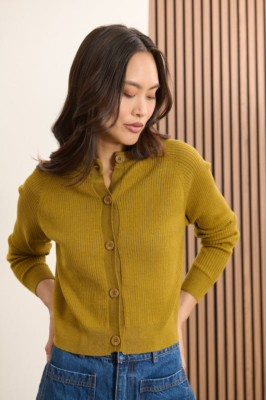Cardigan Timeo 3266 Olive