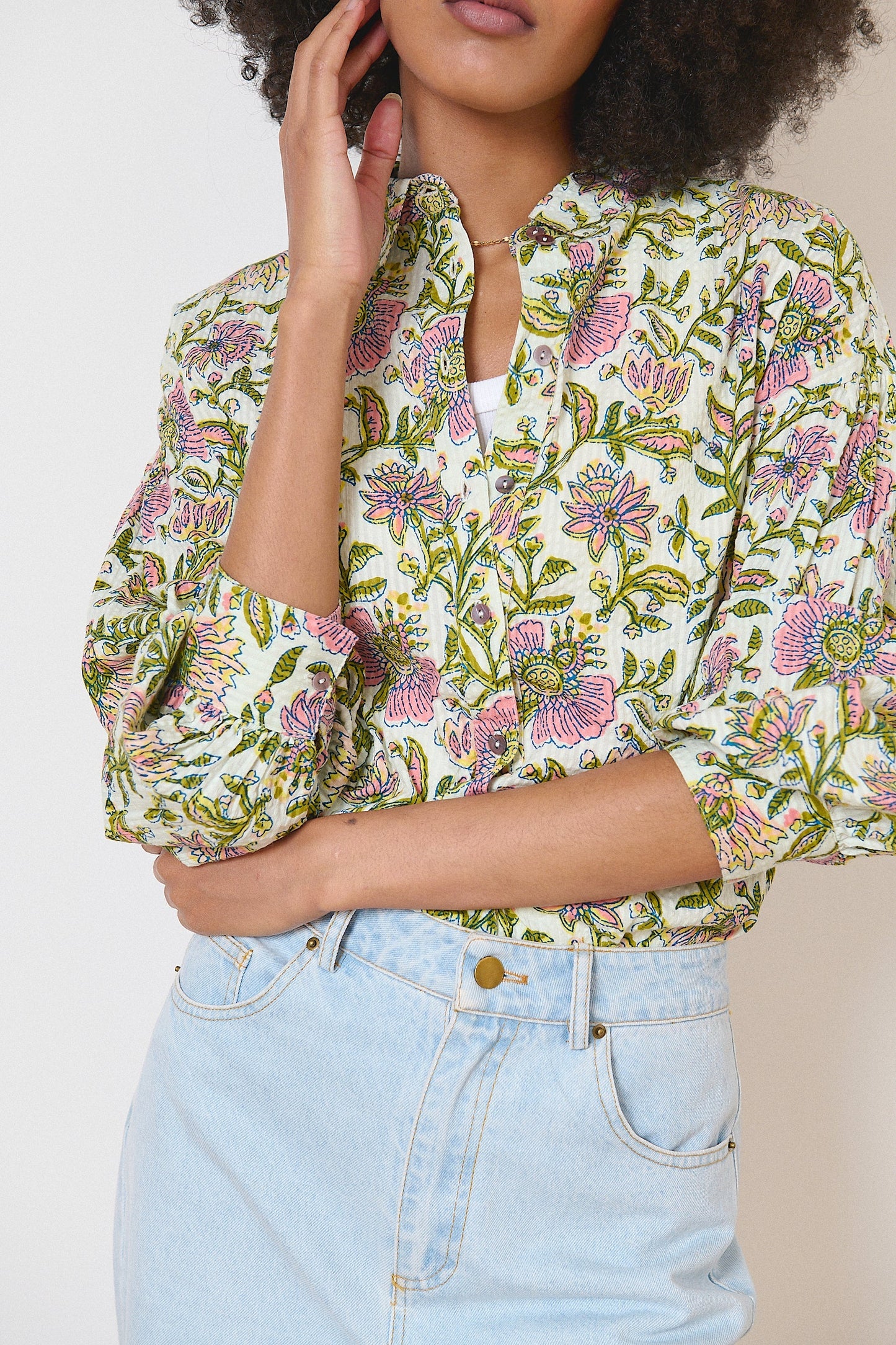 Shirt Velvet 0906 Kaki