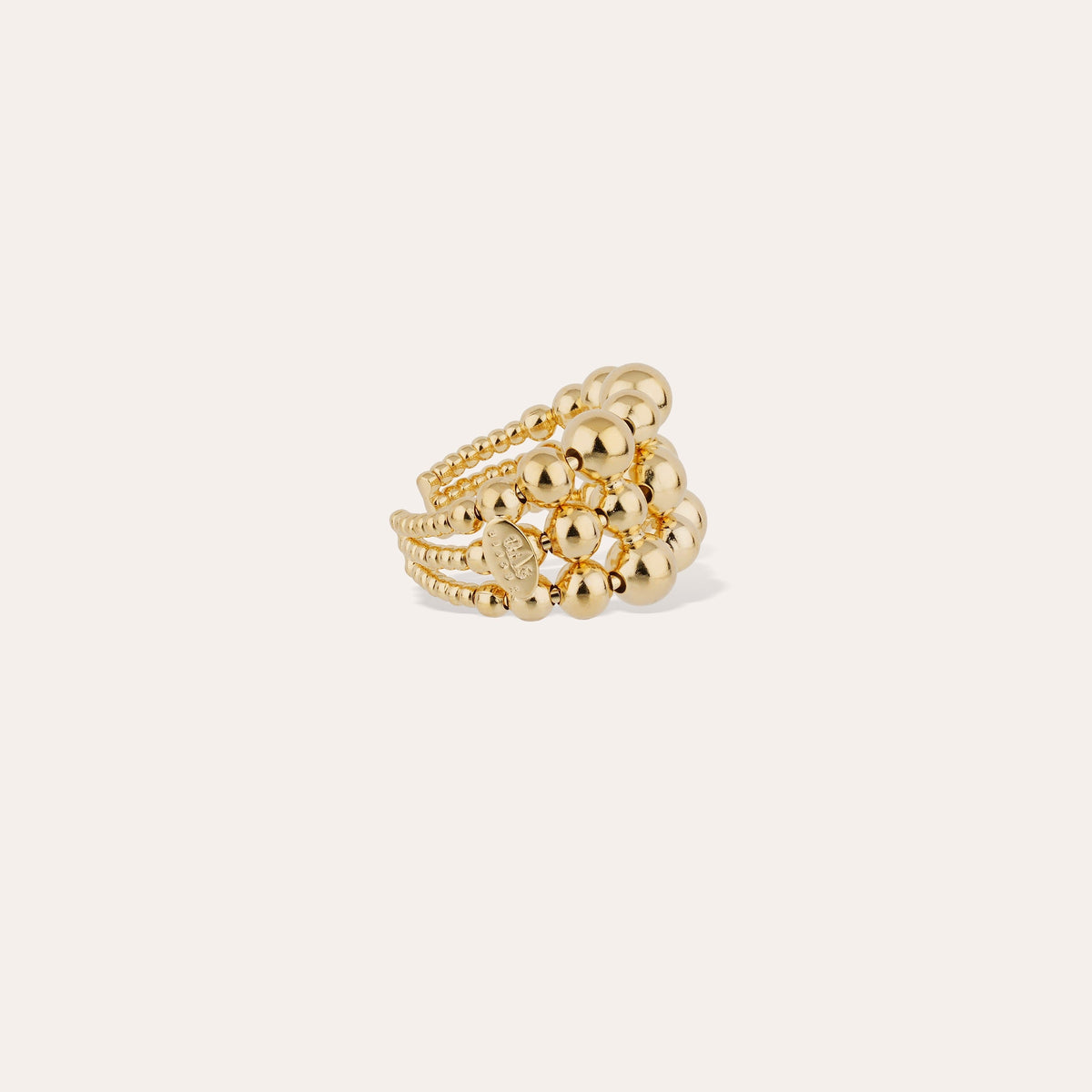 Gas Bijoux | Gmultiperla Ring - Gold-Plated Pearl Cluster Gold