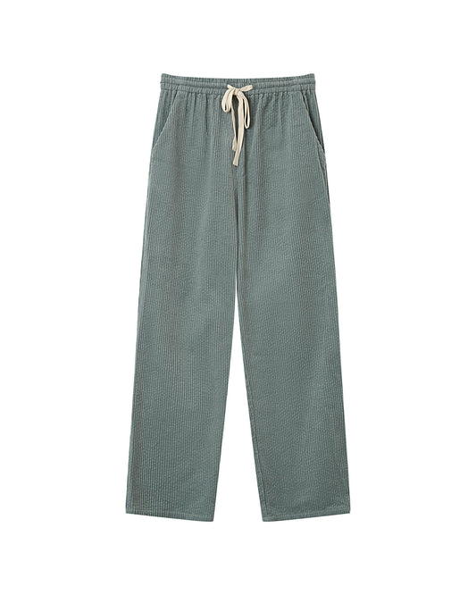 Grace & Mila | Liberty Corduroy Pant - Sage Drawstring Chino