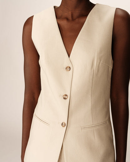 Gilet Paz Beige
