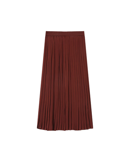 Skirt Fw2513024 Plisse Chocolat
