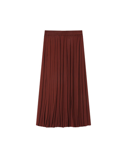 Skirt Fw2513024 Plisse Chocolat