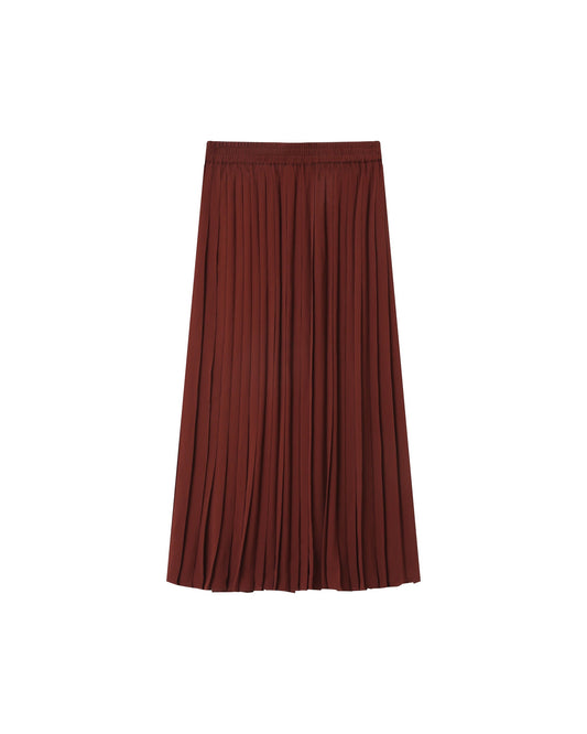 Skirt Fw2513024 Plisse Chocolat