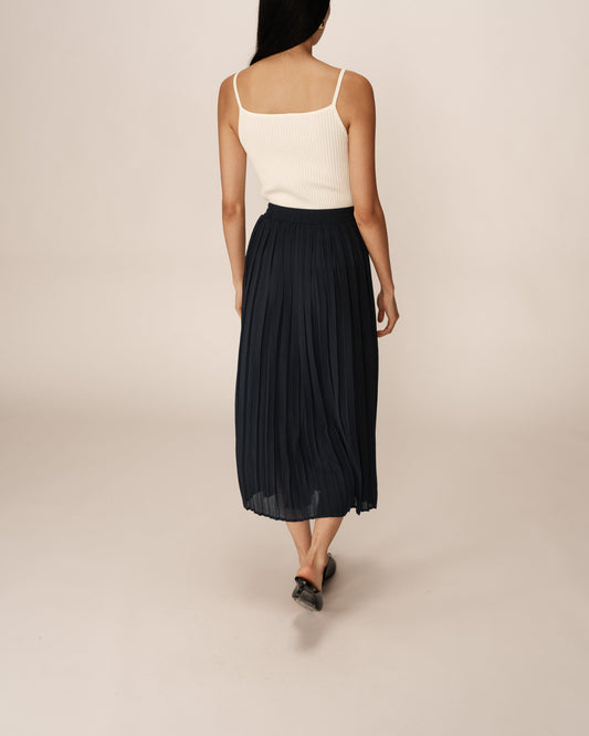 Skirt Fw2513024 Plisse Marine
