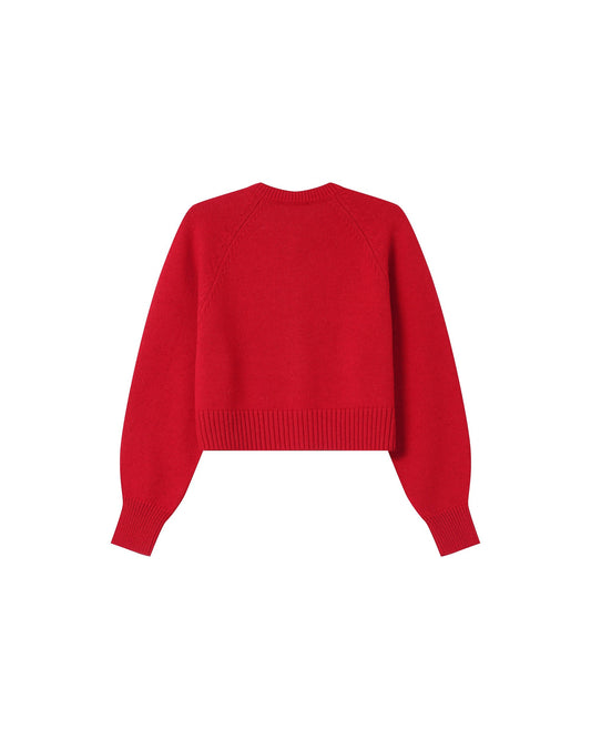 Cardigan Sanders Rouge