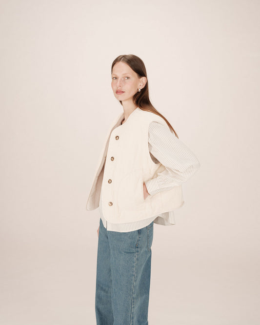 Gilet Fw25111023 Seth Ecru