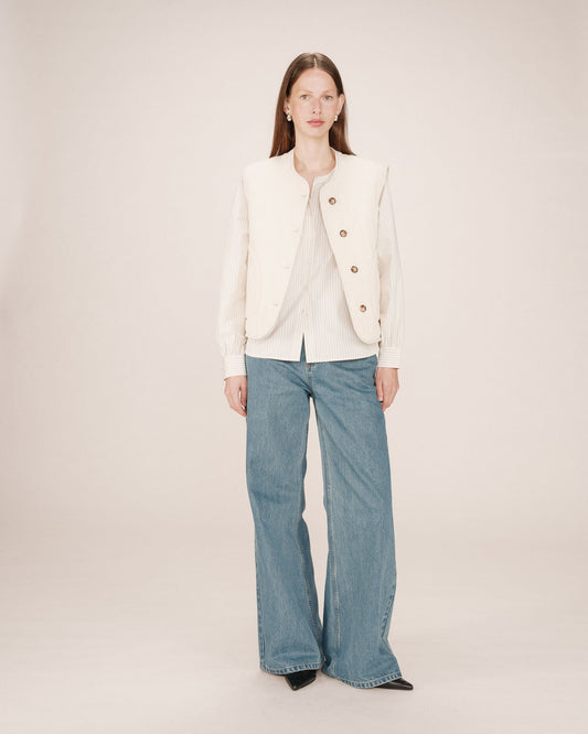 Gilet Fw25111023 Seth Ecru