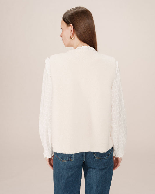 Gilet Fw25111016 Sinatra Ecru