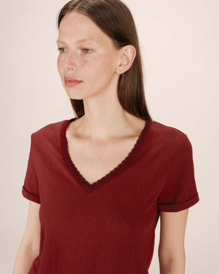 Tshirt Fw2517078 Space Bordeaux