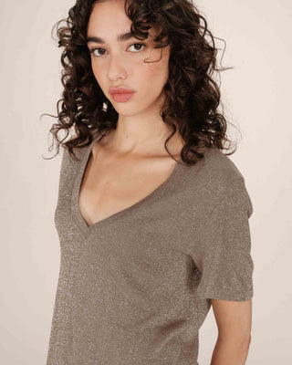 Tshirt Fw2517092 Stardust Greige